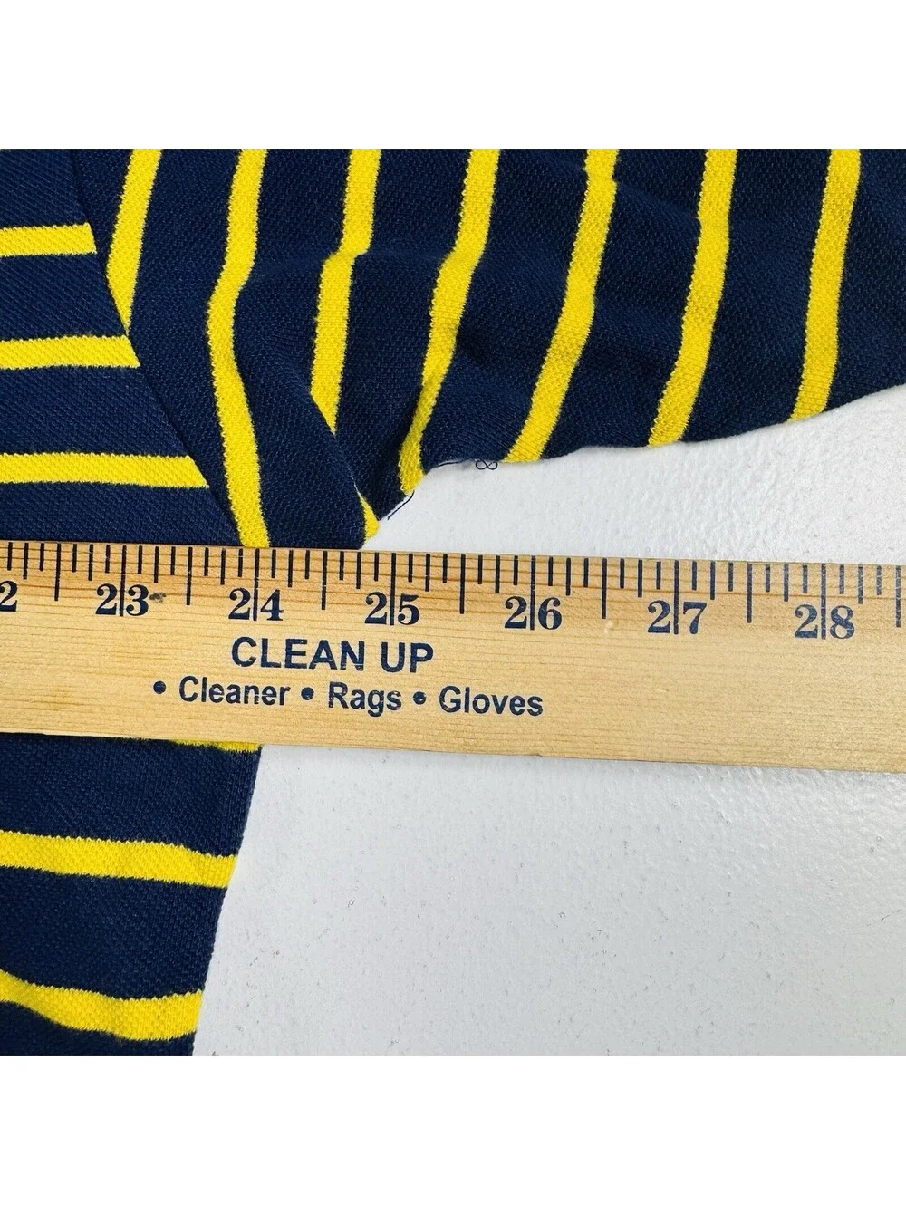 Polo Golf Ralph Lauren Golf Polo Shirt Navy Yellow Striped Men’s Size XL
